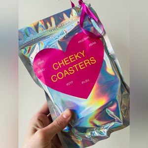 NODA DESIGNS Valentines Coasters ❤️ Gorgeous design & cheeky #-tags!